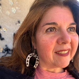 Wood Horse Shoe Earrings